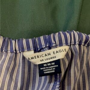 American Eagle Outfitters Blue and White Striped Pants
